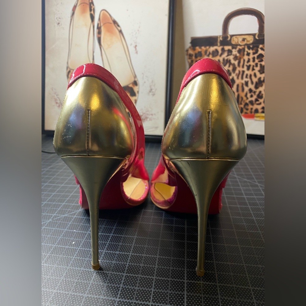 Christian Louboutin Galata 120CM multi color patent leather Heels Size EU 40 - Picture 6 of 12